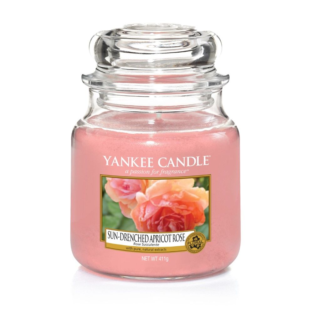 Yankee Candle Medium Sun Drenched Apricot Rose
